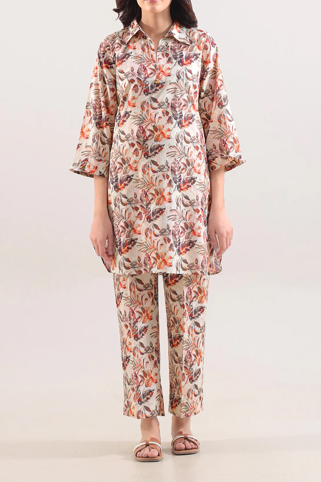 Printed Lawn Stitched Shirt - Image 4