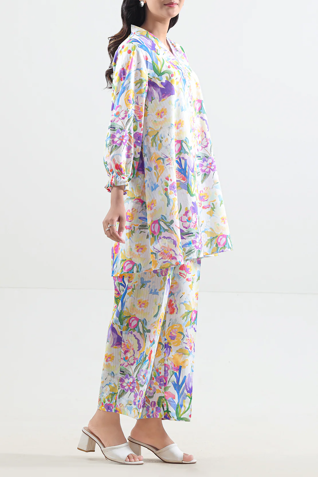 Printed Lawn Stitched Shirt - Image 2