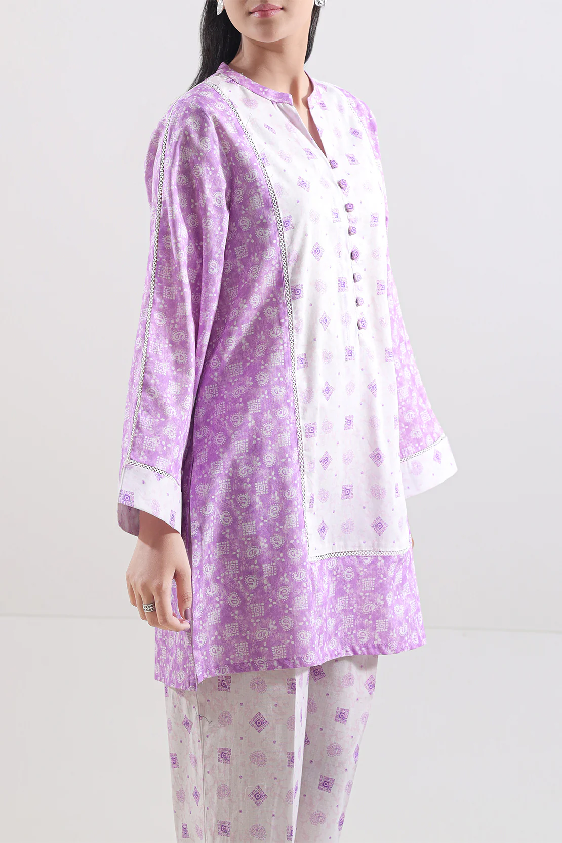 Printed Lawn Stitched Shirt - Image 3