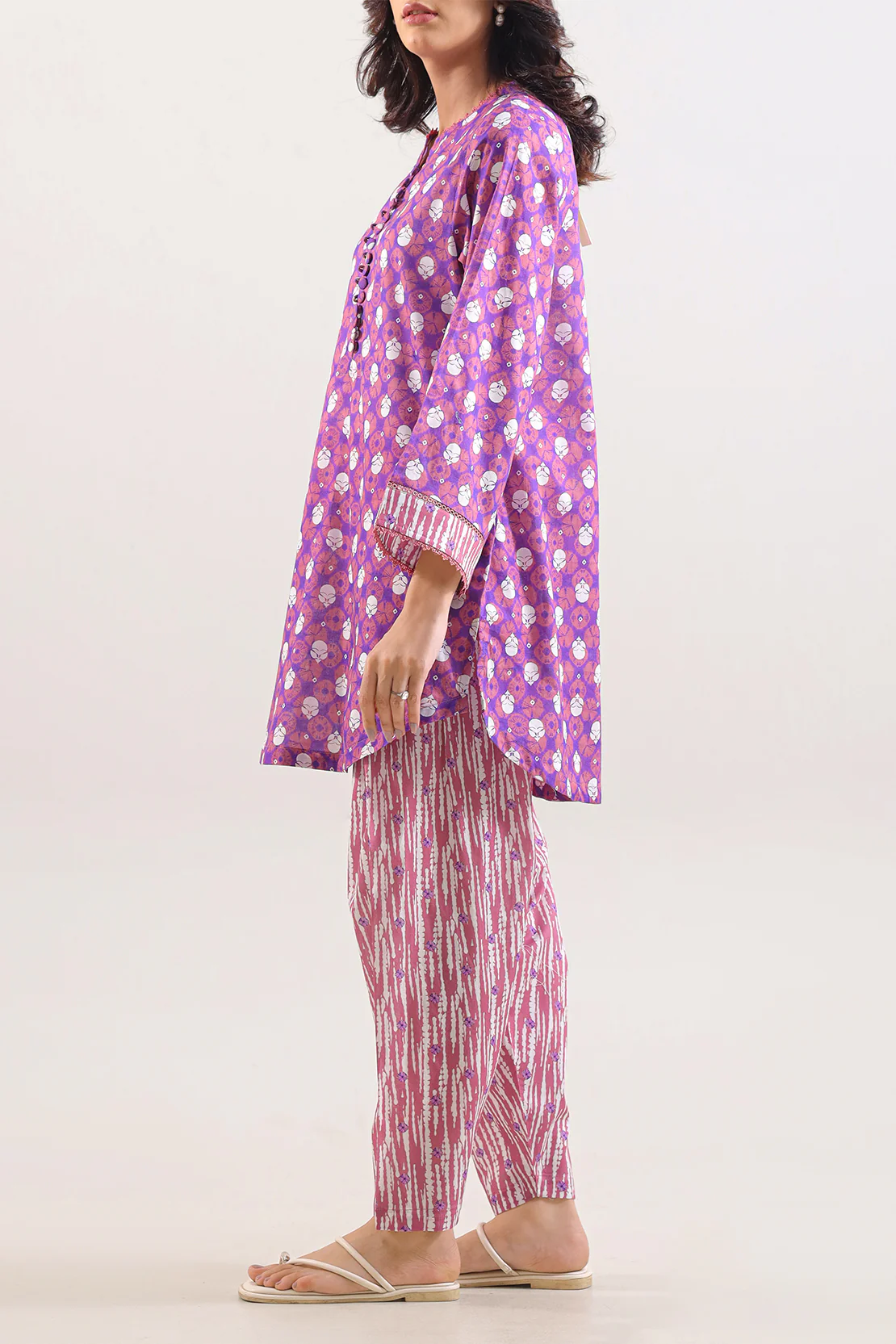 Printed Lawn Stitched Shirt - Image 4