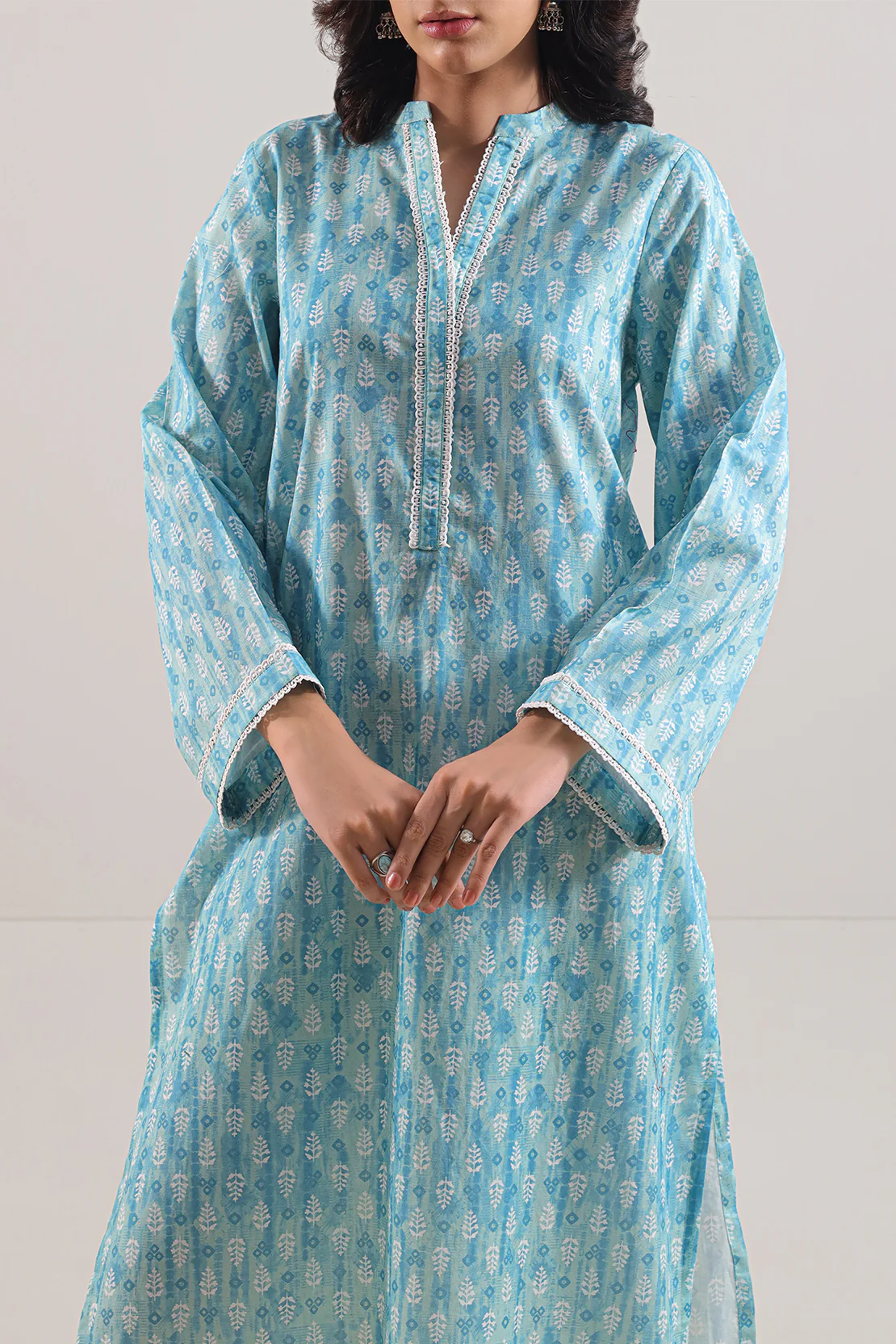 Printed Lawn Stitched Shirt - Image 4
