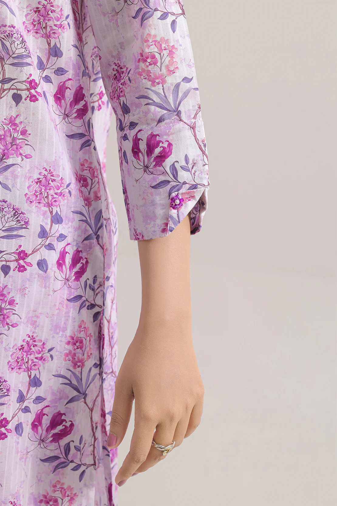 Printed Lawn Stitched Shirt - Image 5