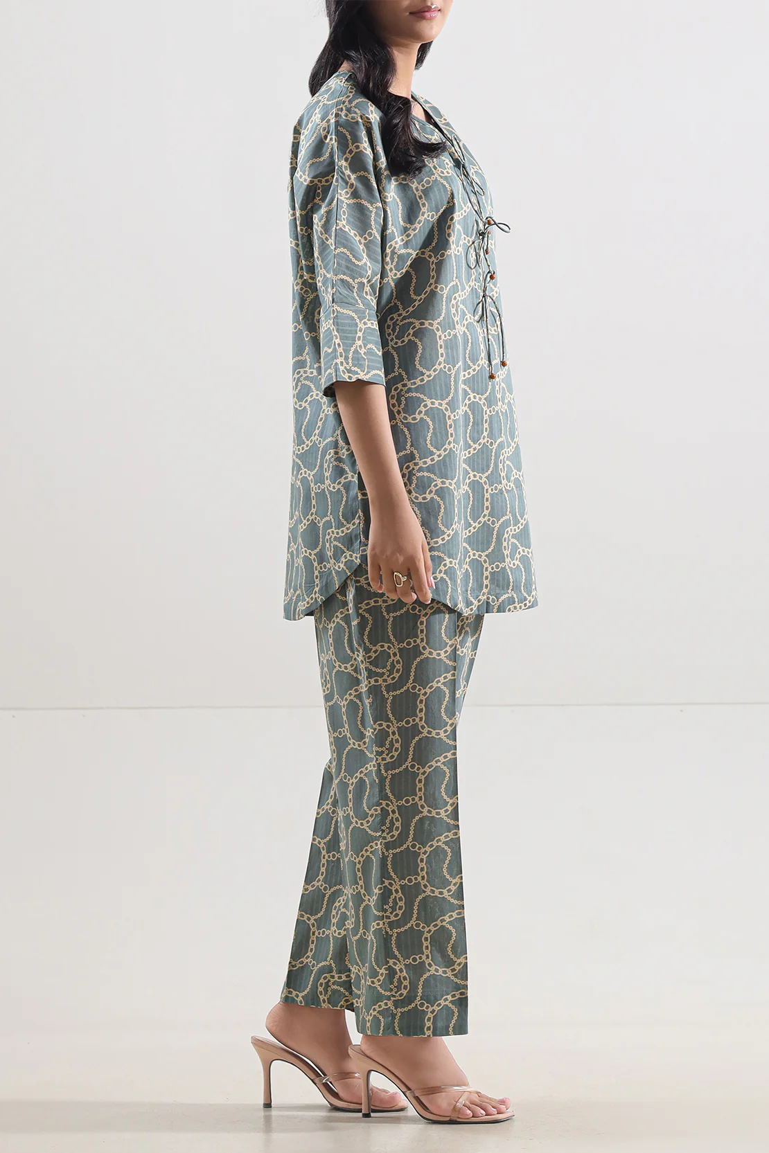 Printed Lawn Stitched Shirt - Image 3