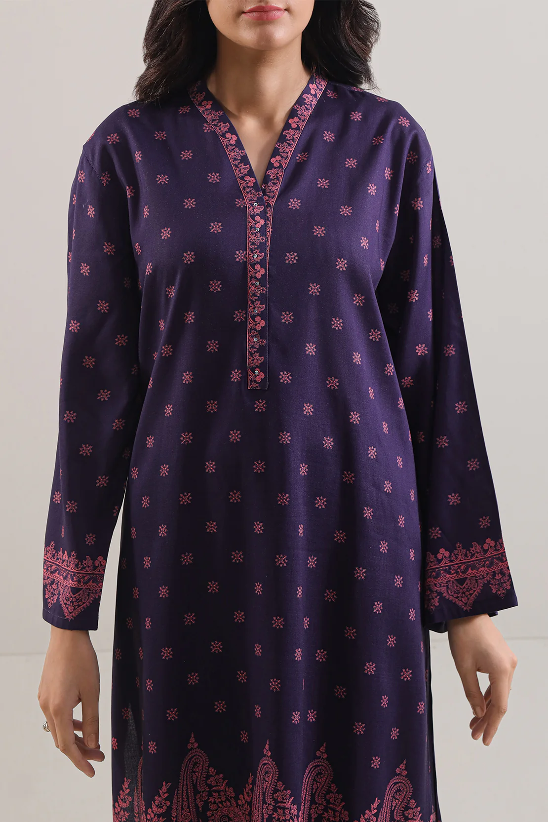 Printed Lawn Stitched Shirt - Image 2