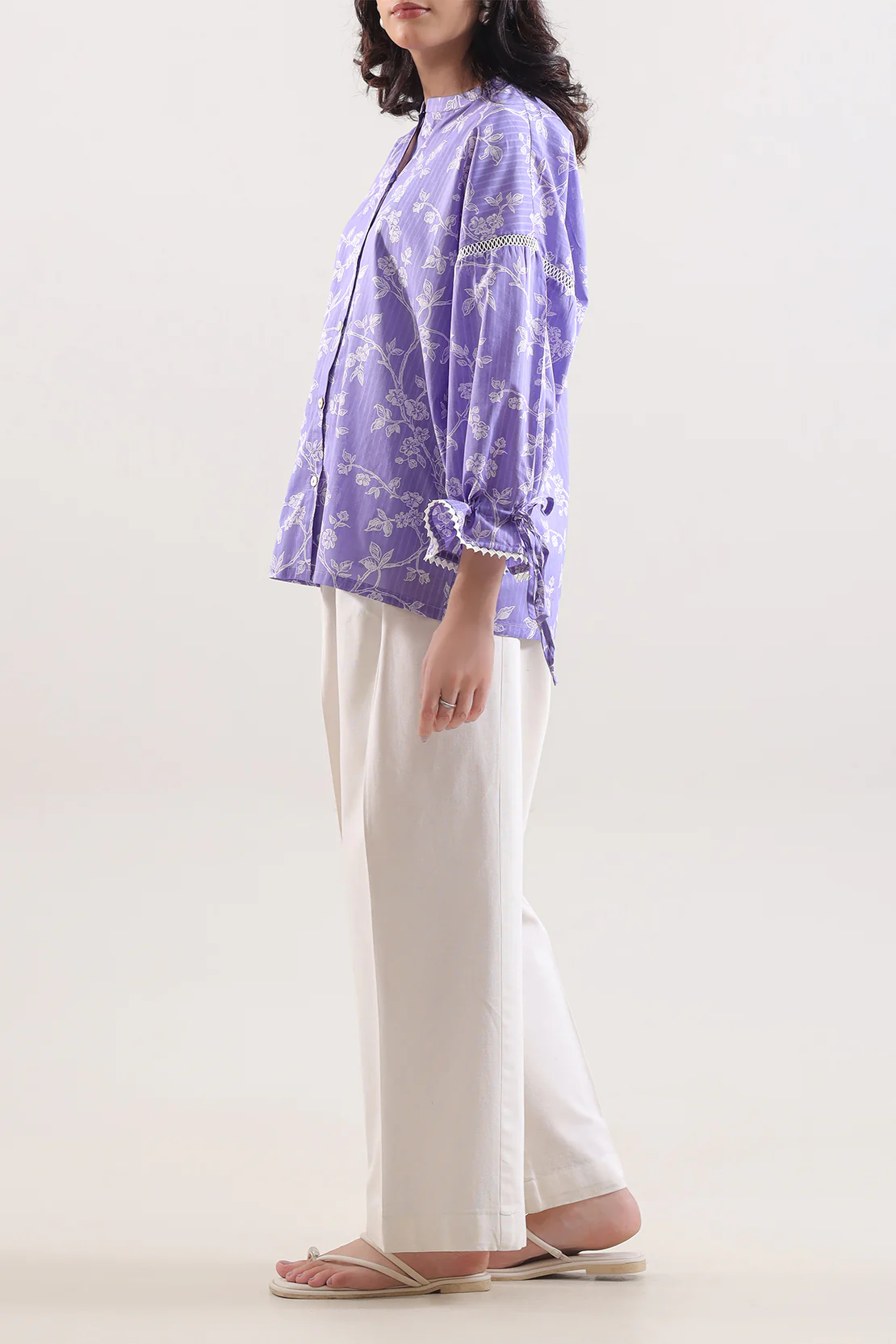 Printed Lawn Stitched Shirt - Image 3