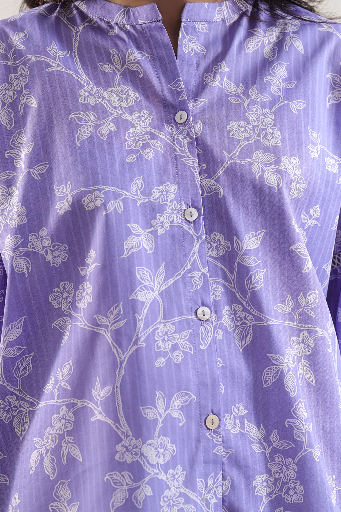 Printed Lawn Stitched Shirt - Image 4