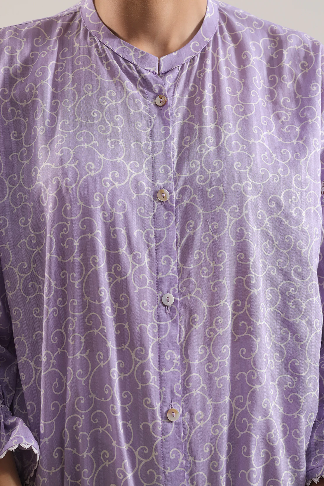 Printed Lawn Stitched Shirt - Image 5