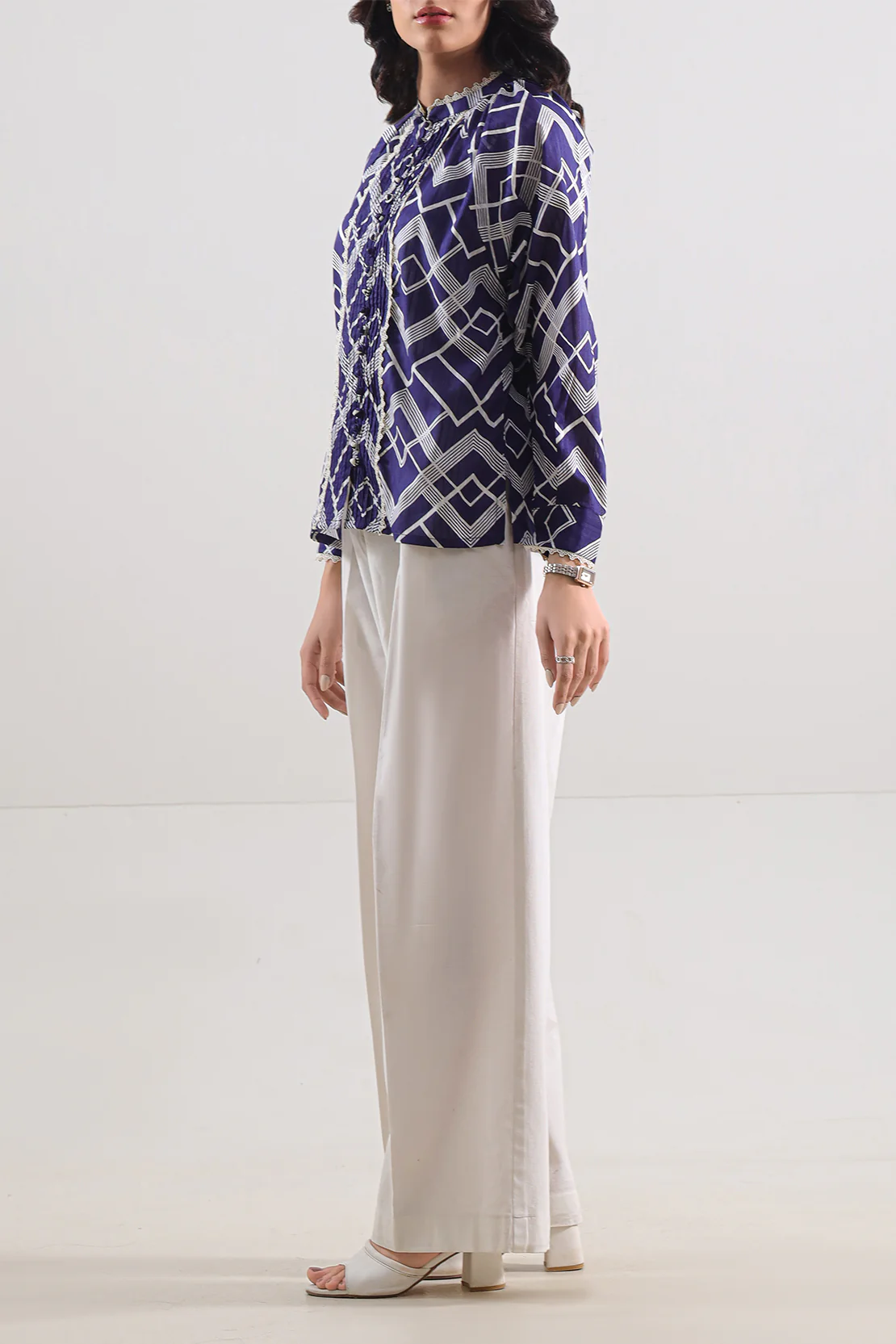 Printed Lawn Stitched Shirt - Image 3