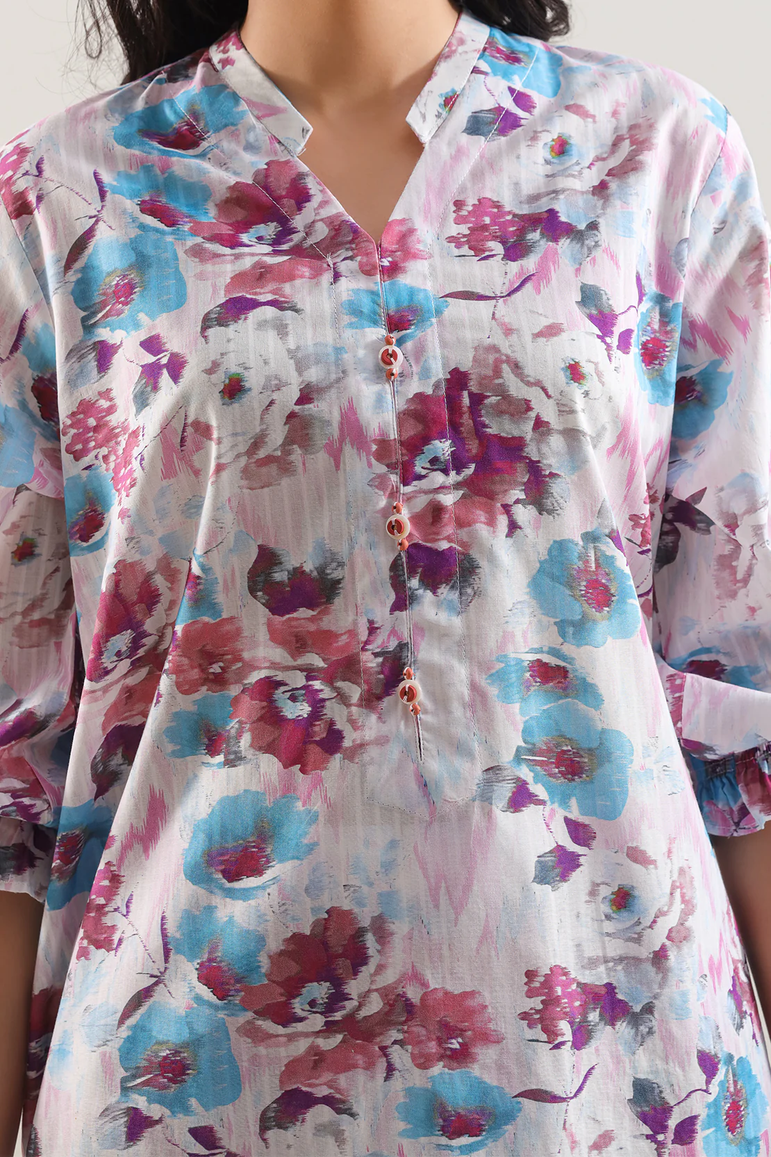 Printed Lawn Stitched Shirt - Image 2