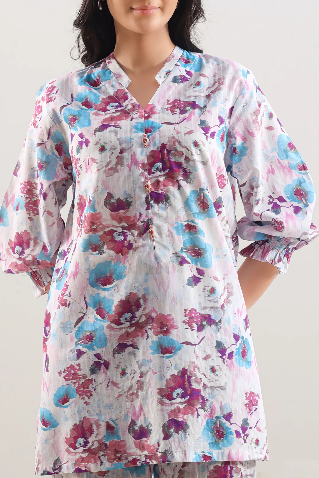 Printed Lawn Stitched Shirt - Image 3