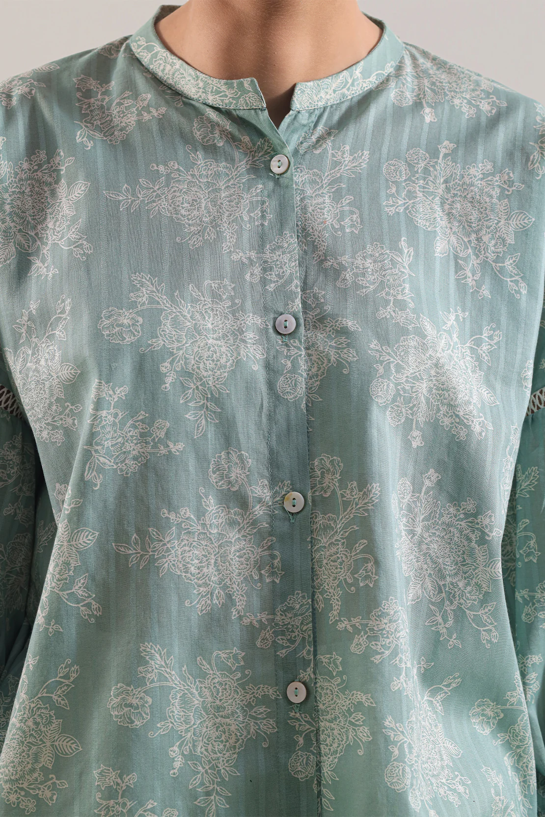 Printed Lawn Stitched Shirt - Image 4