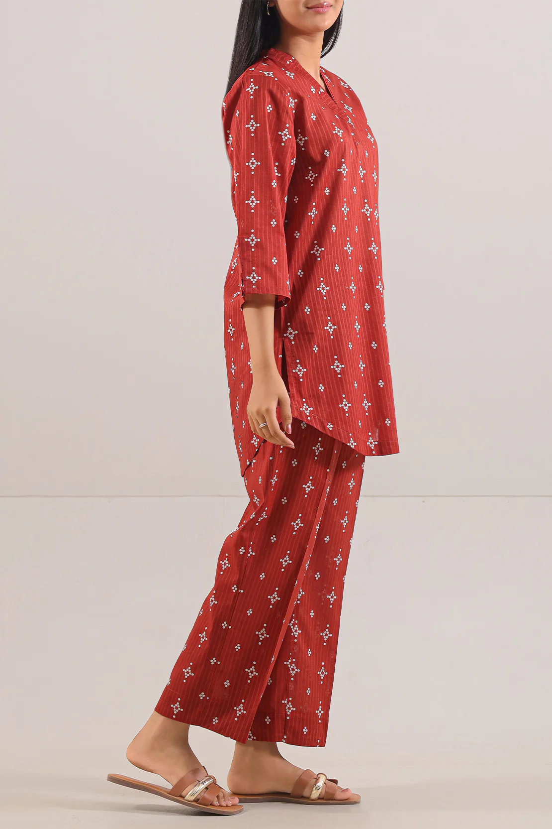 Printed Lawn Stitched Shirt - Image 2
