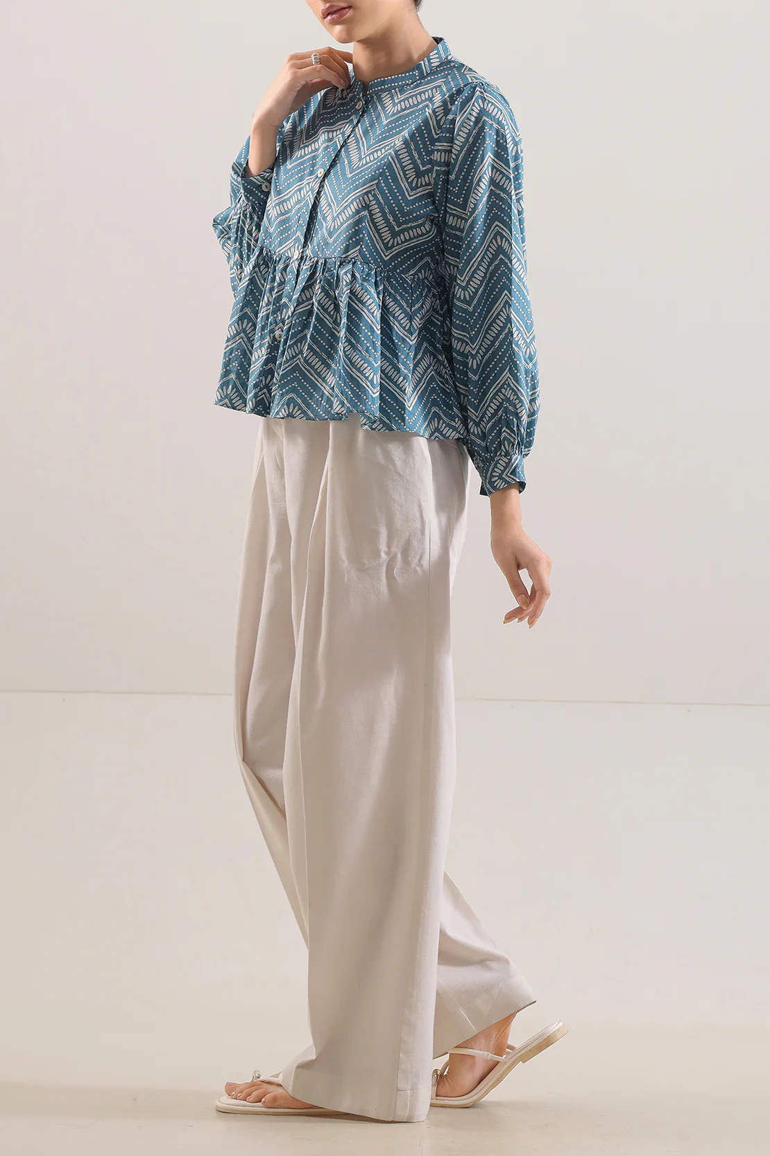 Printed Lawn Stitched Shirt - Image 2