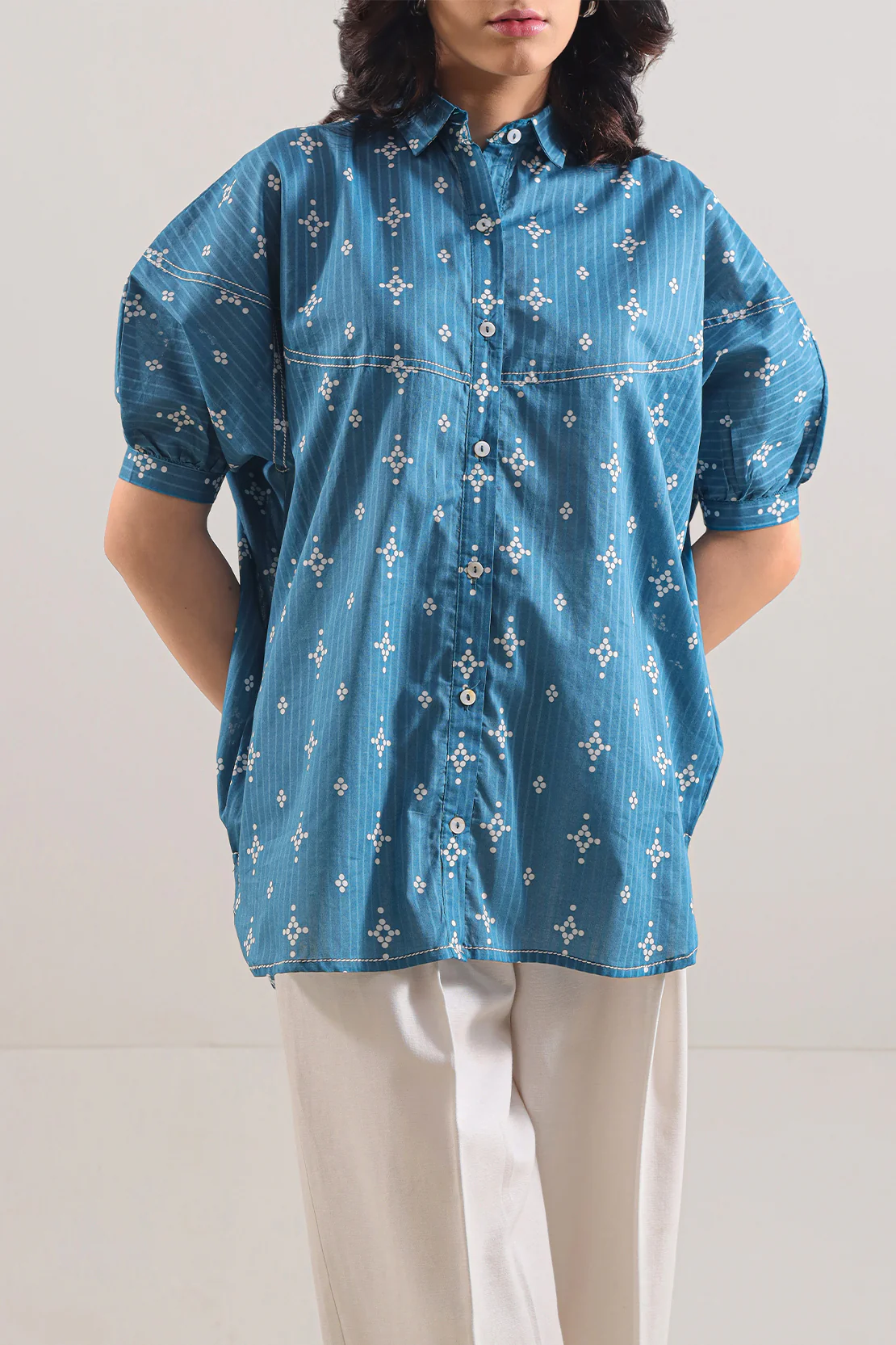 Printed Lawn Stitched Shirt - Image 4