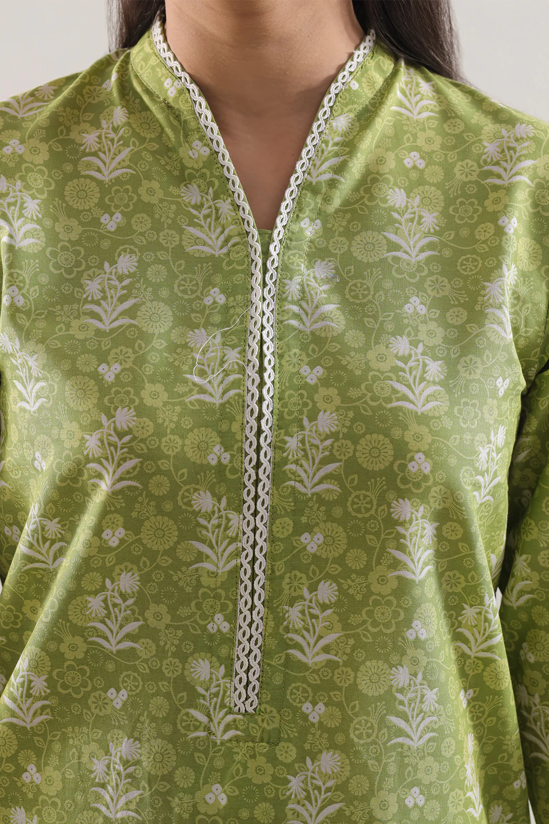 Printed Lawn Stitched Shirt - Image 3