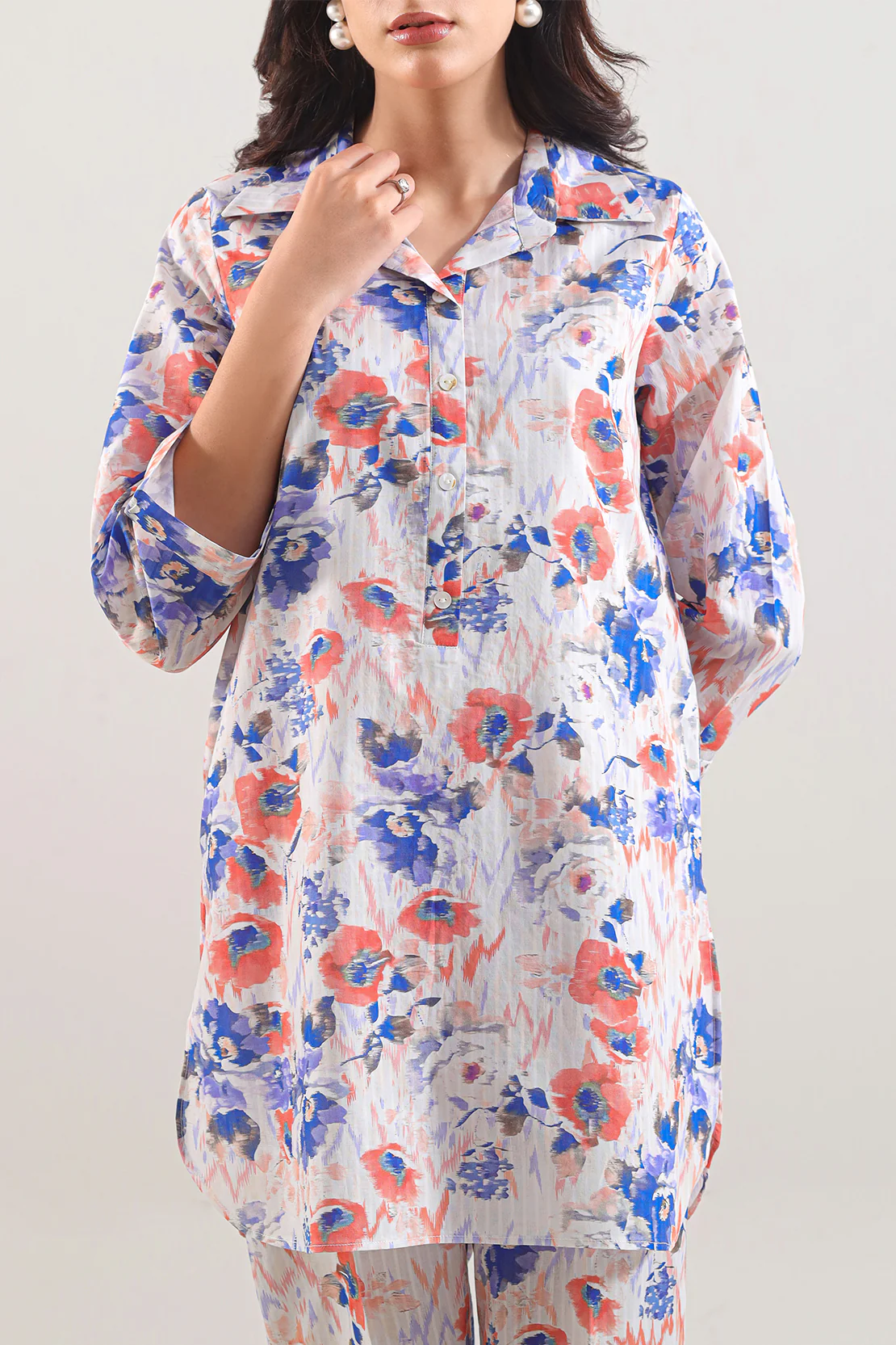 Printed Lawn Stitched Shirt - Image 3
