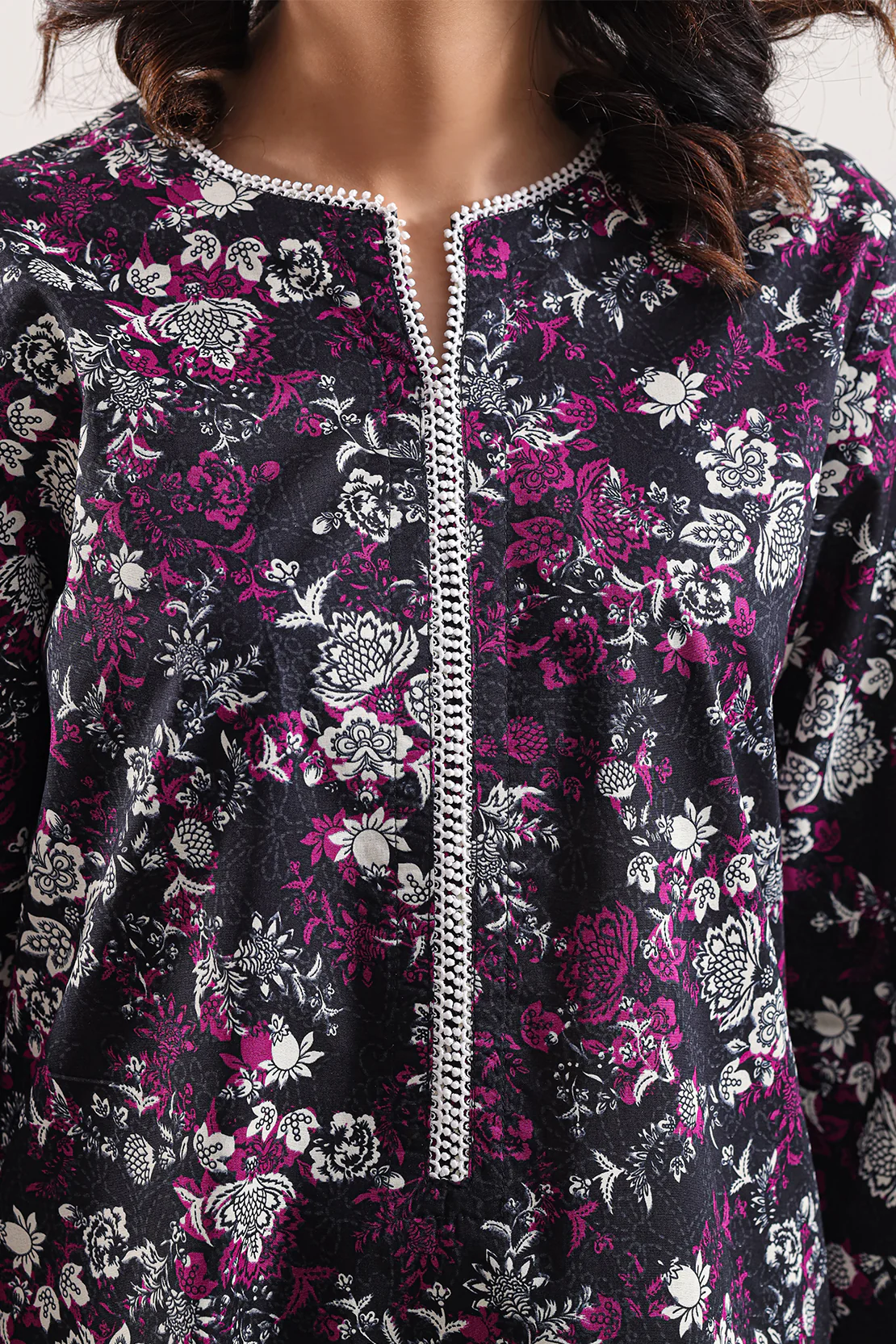 Printed Lawn Stitched Shirt - Image 4