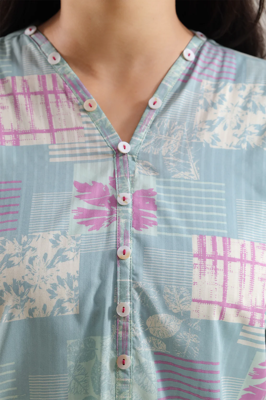 Printed Lawn Stitched Shirt - Image 3