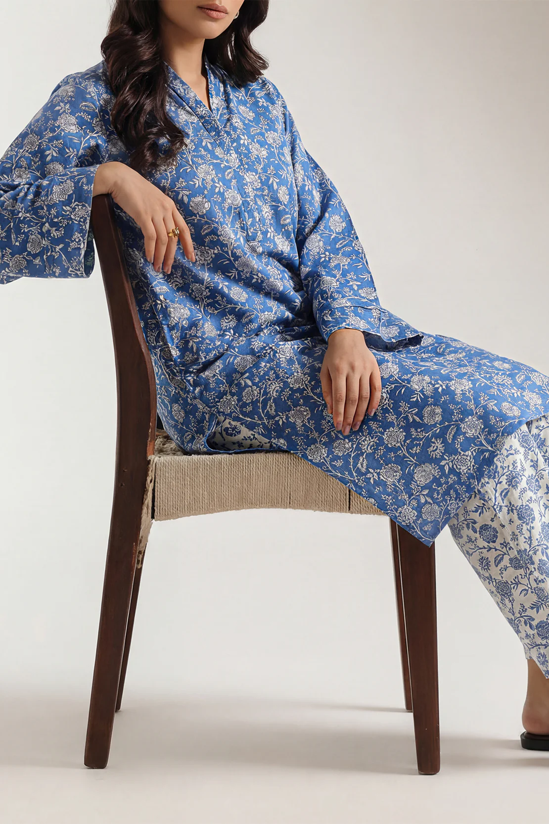 Printed Lawn Stitched Shirt - Image 2