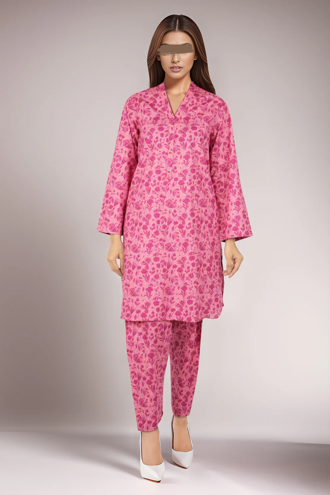 Printed Lawn Stitched/Unstitched 2 Piece (Shirt/Trouser) - Image 2