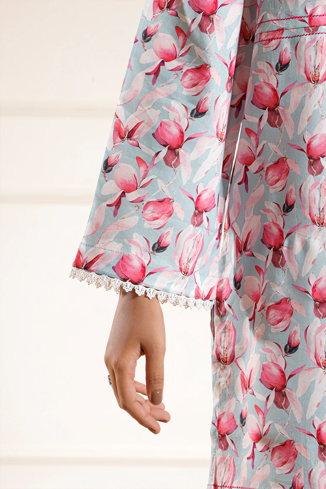 Printed Silk Touch Stitched 2 Piece (Shirt/Trouser) - Image 7