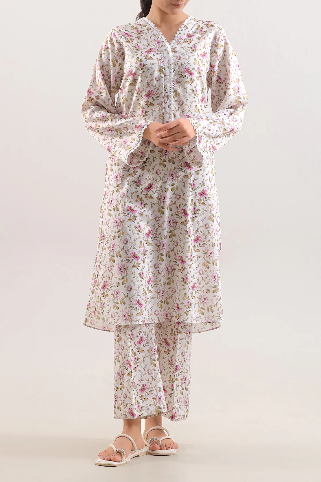 Printed Silk Touch Stitched 2 Piece (Shirt/Trouser)