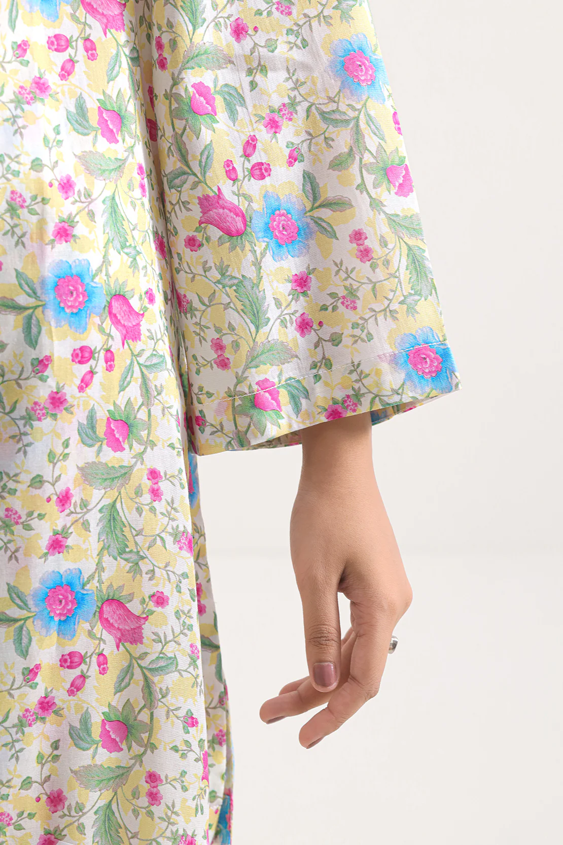 Printed Silk Touch Stitched 2 Piece (Shirt/Trouser) - Image 4