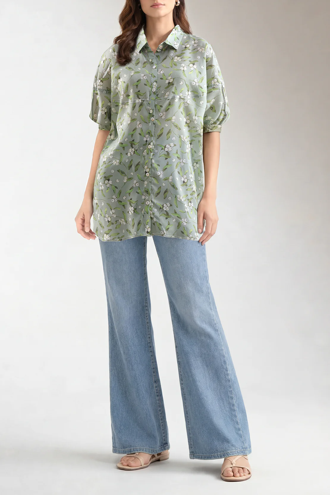 Printed Silk Touch Stitched Shirt