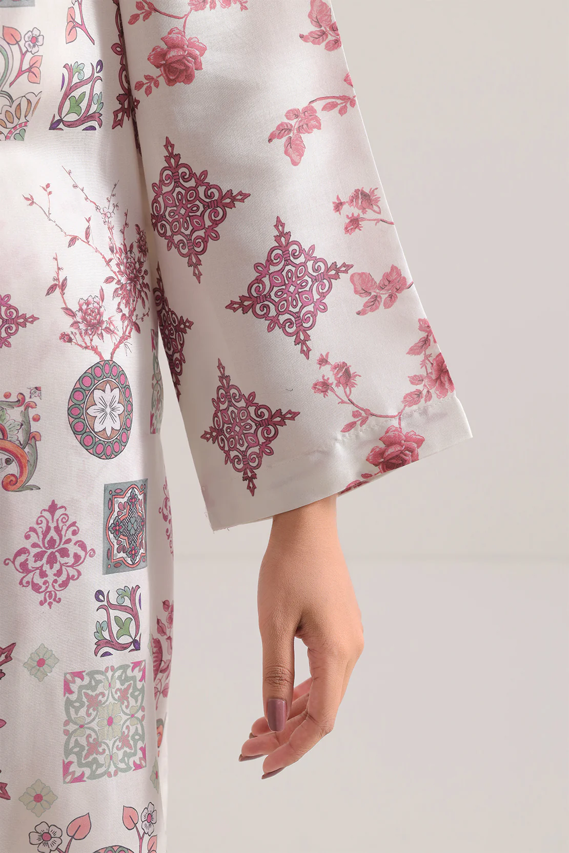 Printed Silk Touch Stitched Shirt - Image 5