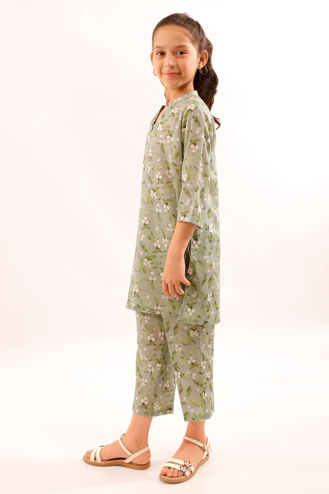 Printed Silk Touch Stitched Shirt/trouser For Kids - Image 3