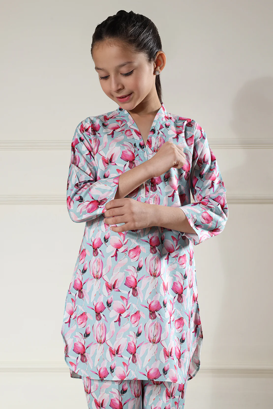 Printed Silk Touch Stitched Shirt/trouser For Kids - Image 6