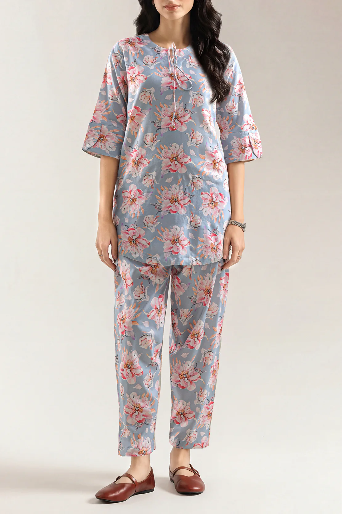 Printed Silk Touch Stitched Shirt