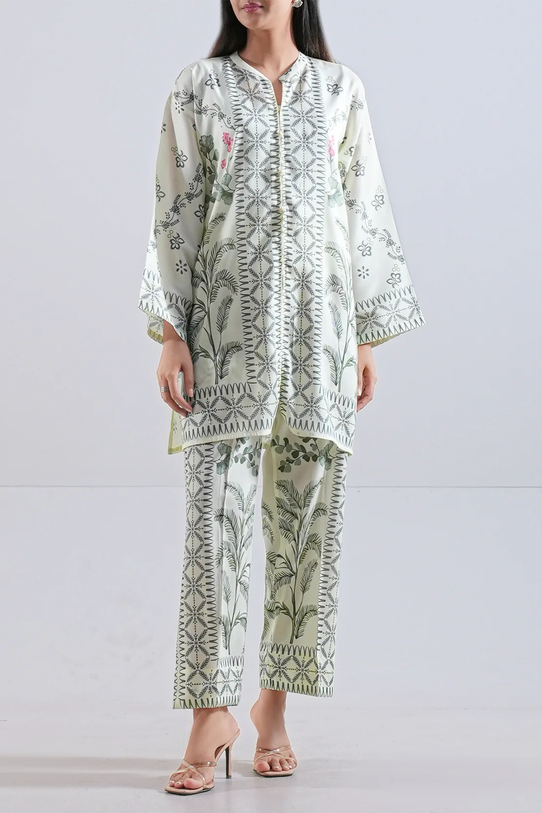 Printed Silk Touch Stitched Shirt