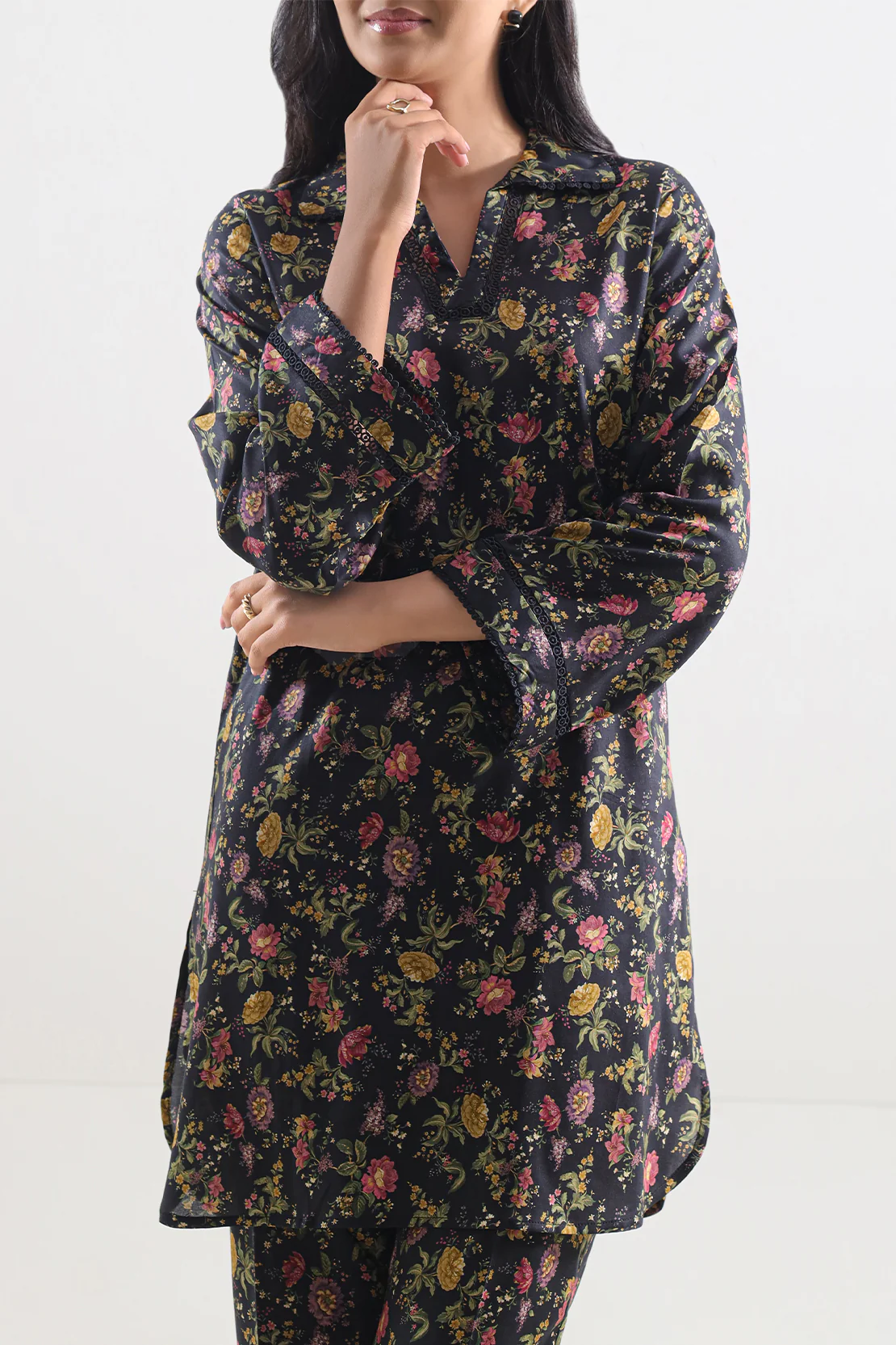 Printed Lyocell Stitched Shirt - Image 2