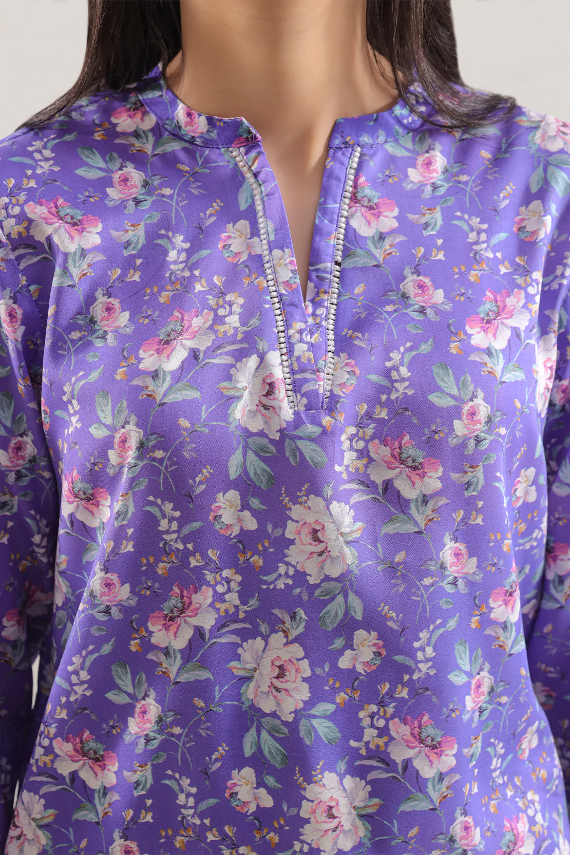 Printed Silk Touch Stitched Shirt - Image 3