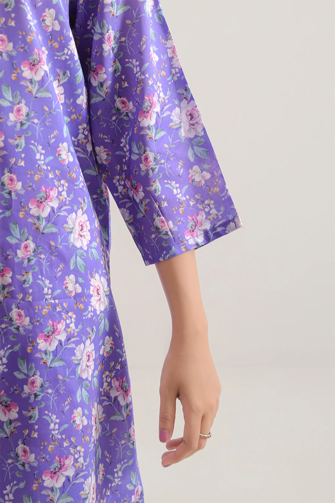 Printed Silk Touch Stitched Shirt - Image 4