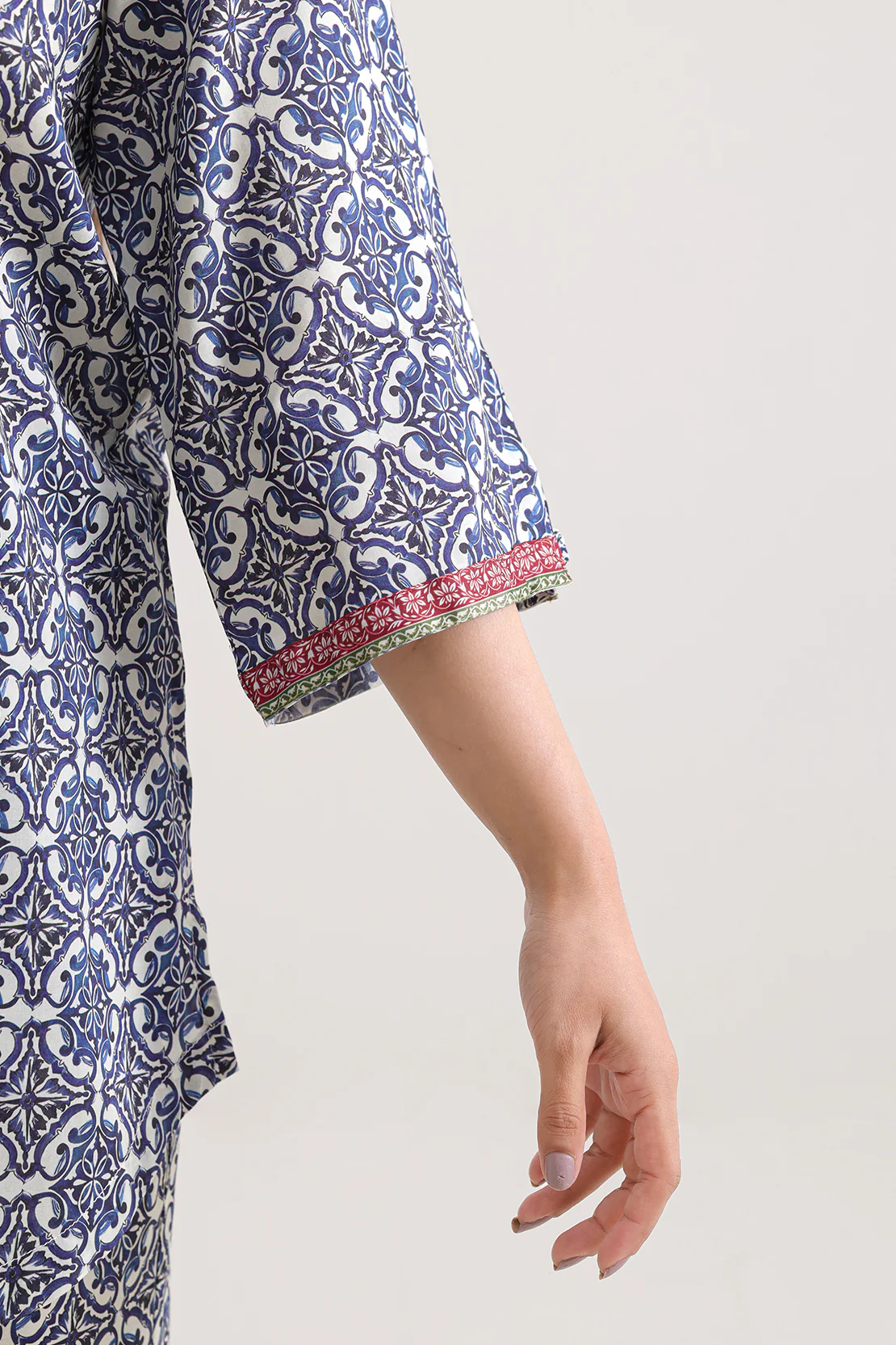 Printed Silk Touch Stitched Shirt - Image 5