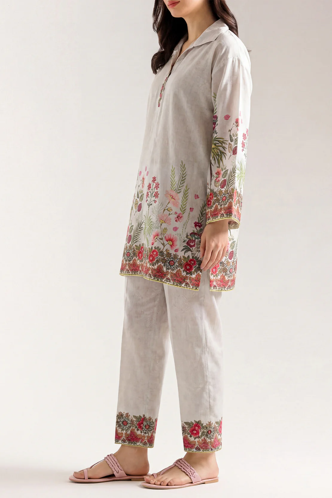 Printed Silk Touch Stitched Shirt - Image 2