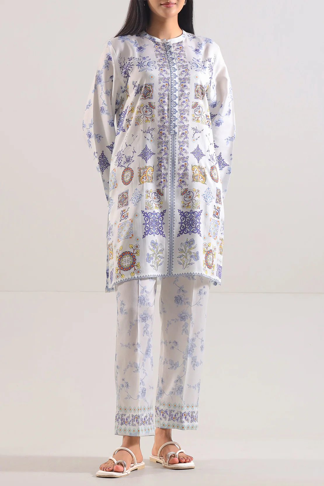 Printed Silk Touch Stitched Shirt - Image 2