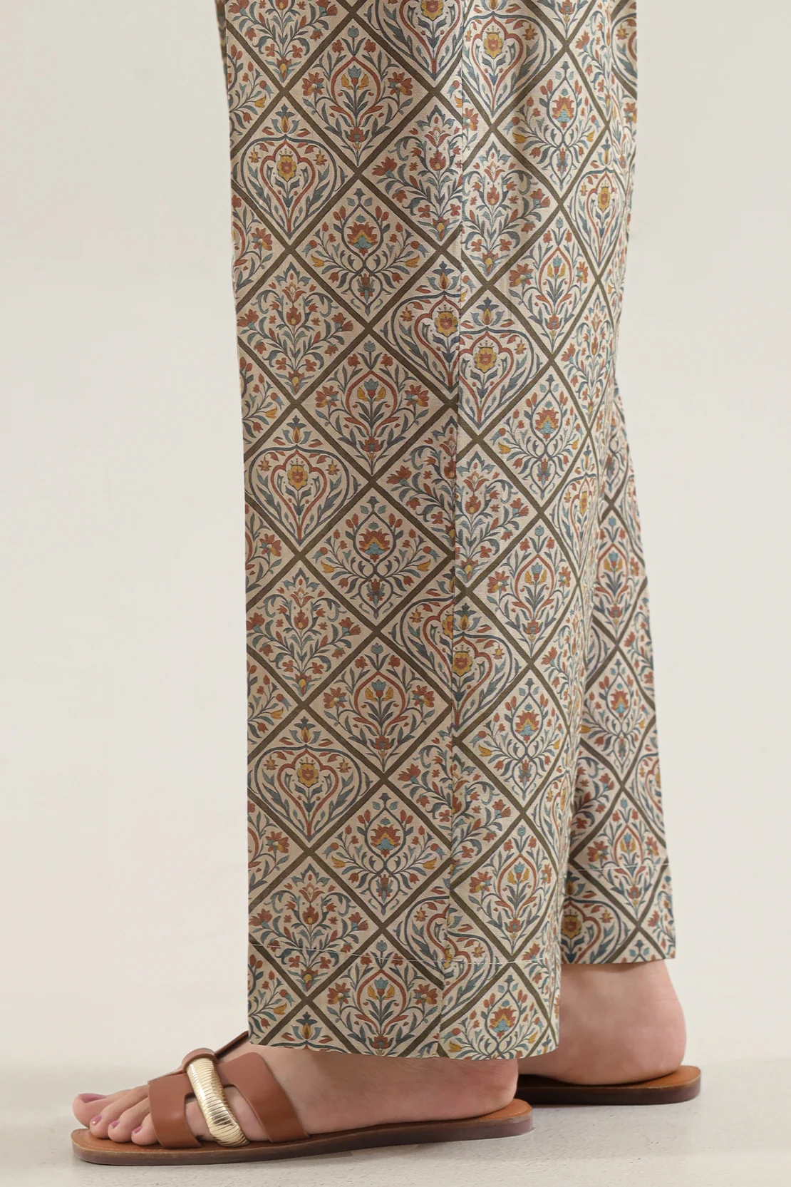 Printed Self Strip Lawn Stitched 2 Piece (Shirt/Trouser) - Image 5