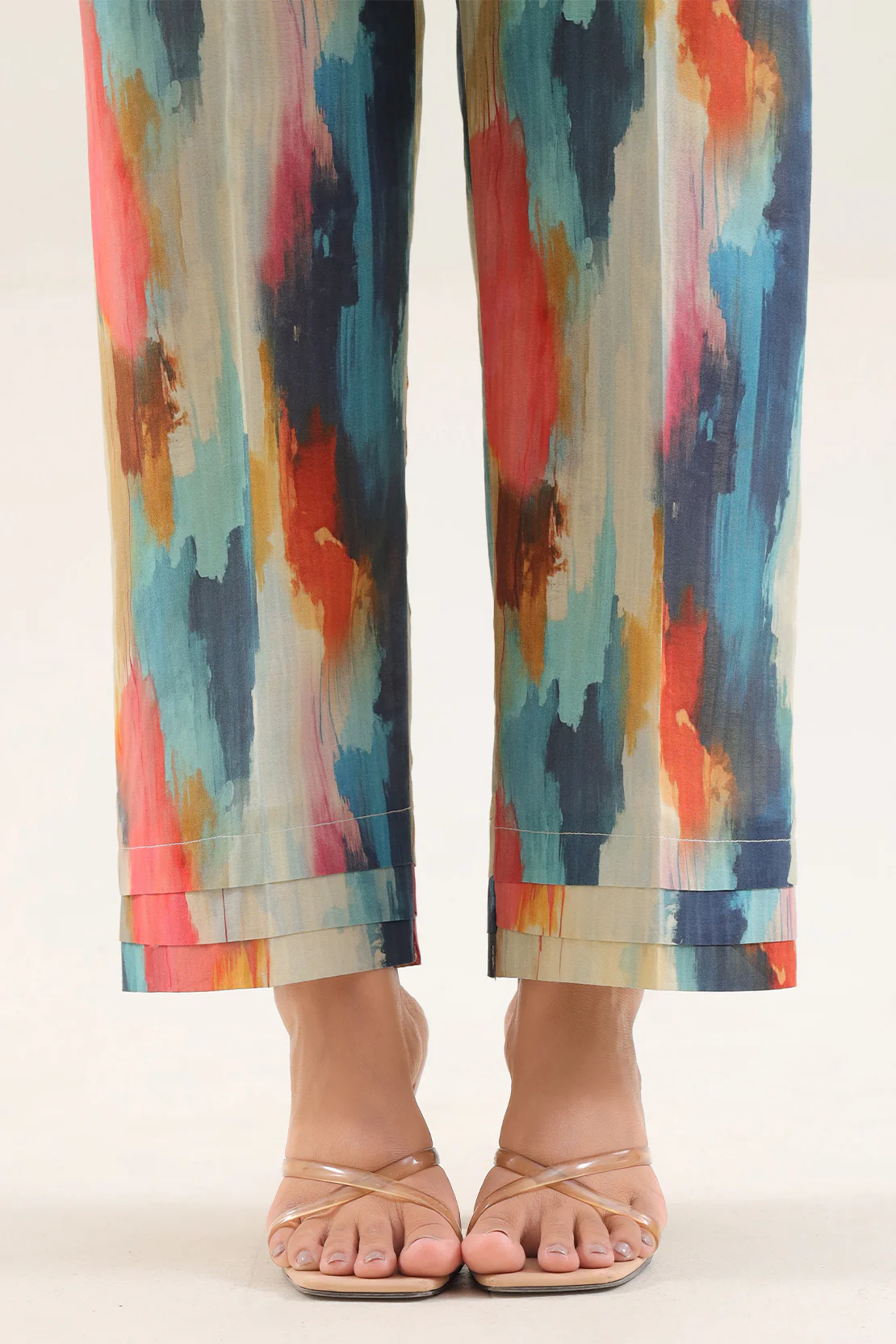 Printed Self Strip Lawn Stitched 2 Piece (Shirt/Trouser) - Image 5