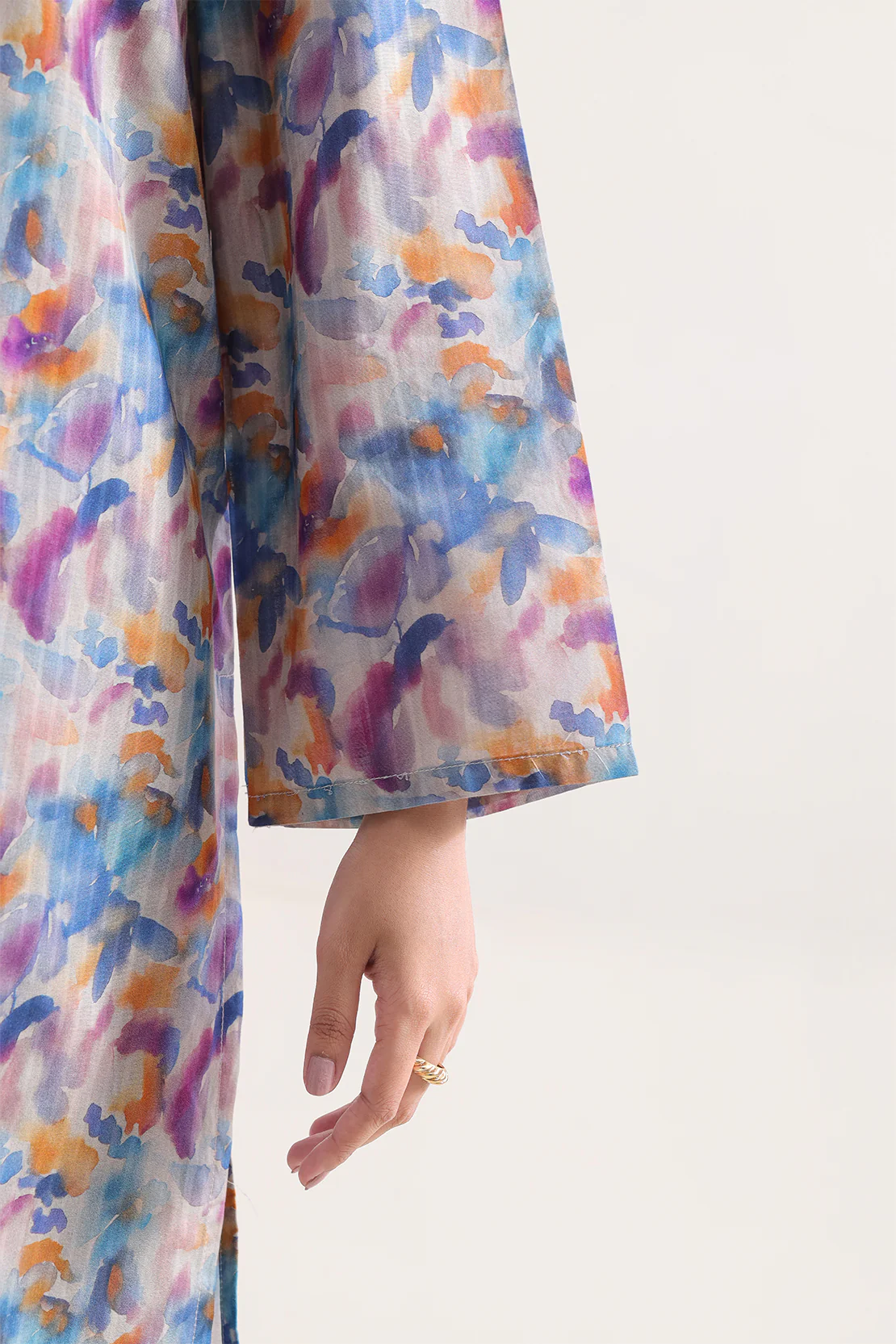 Printed Self Strip Lawn Stitched 2 Piece (Shirt/Trouser) - Image 6
