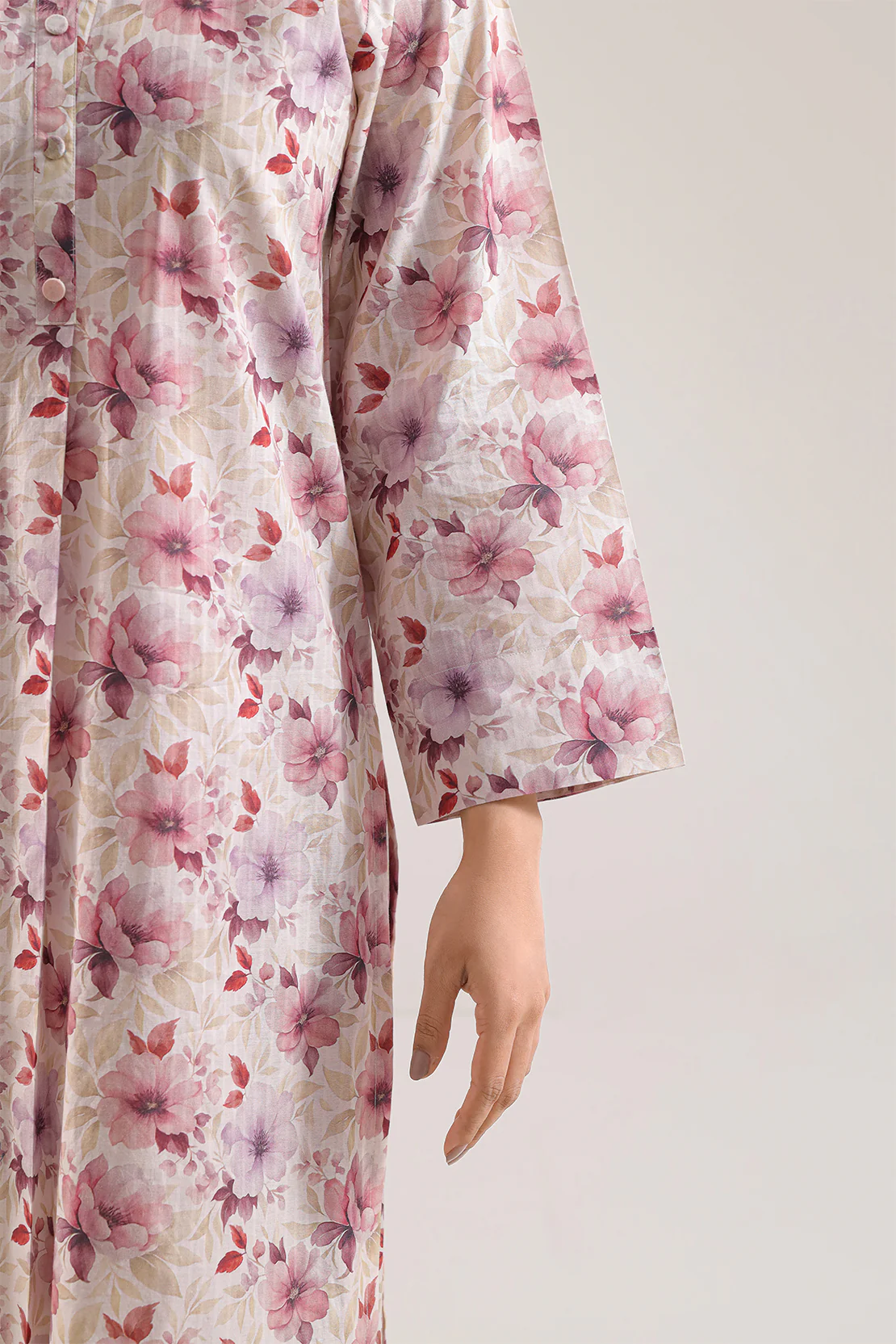 Printed Self Strip Lawn Stitched 2 Piece (Shirt/Trouser) - Image 4