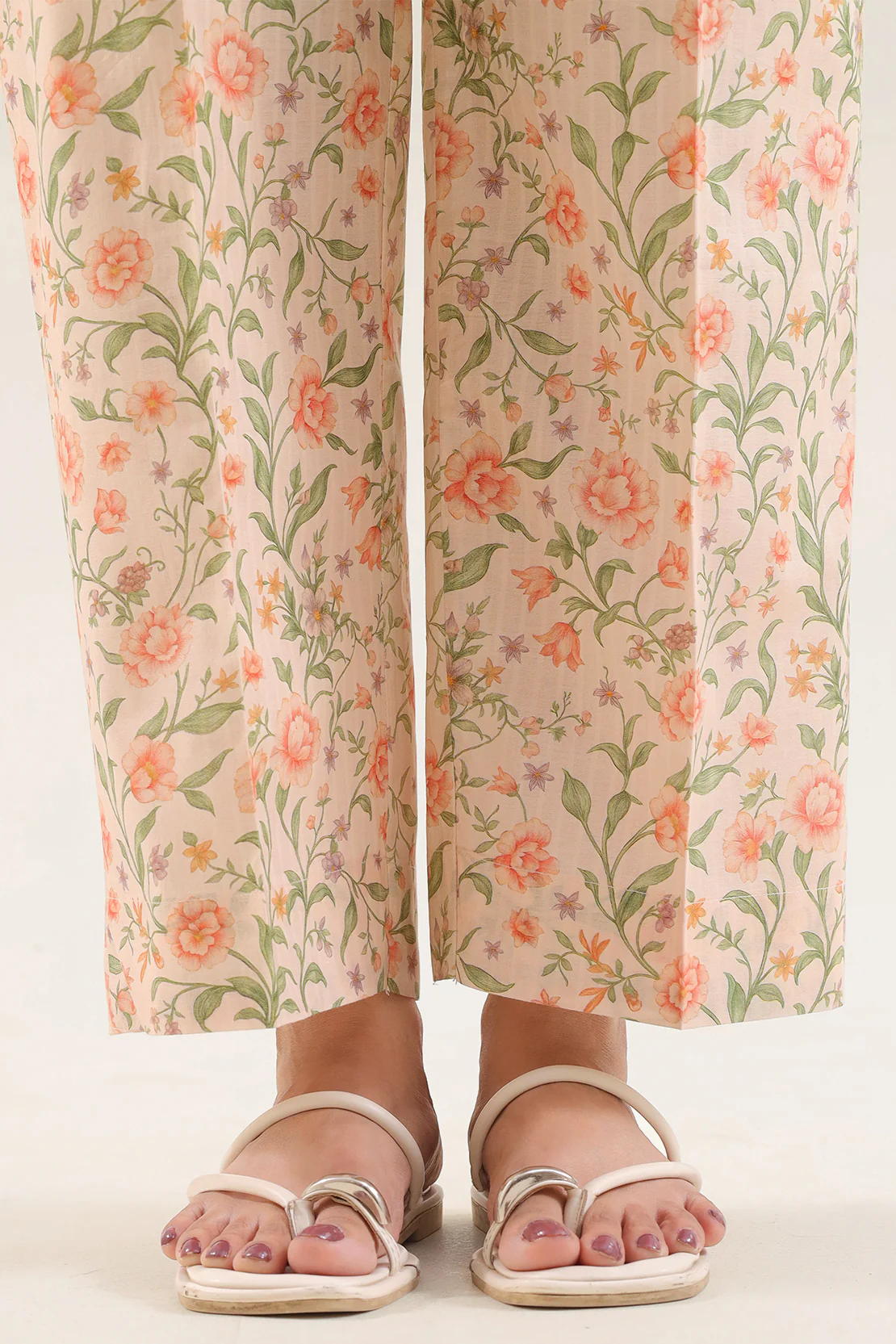 Printed Self Strip Lawn Stitched 2 Piece (Shirt/Trouser) - Image 6