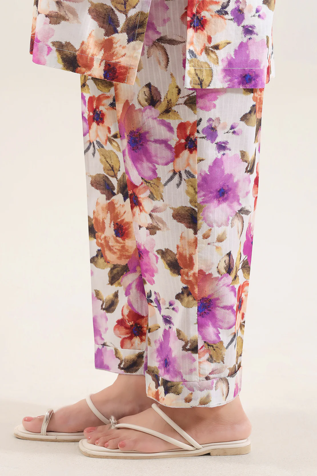 Printed Self Strip Lawn Stitched 2 Piece (Shirt/Trouser) - Image 5