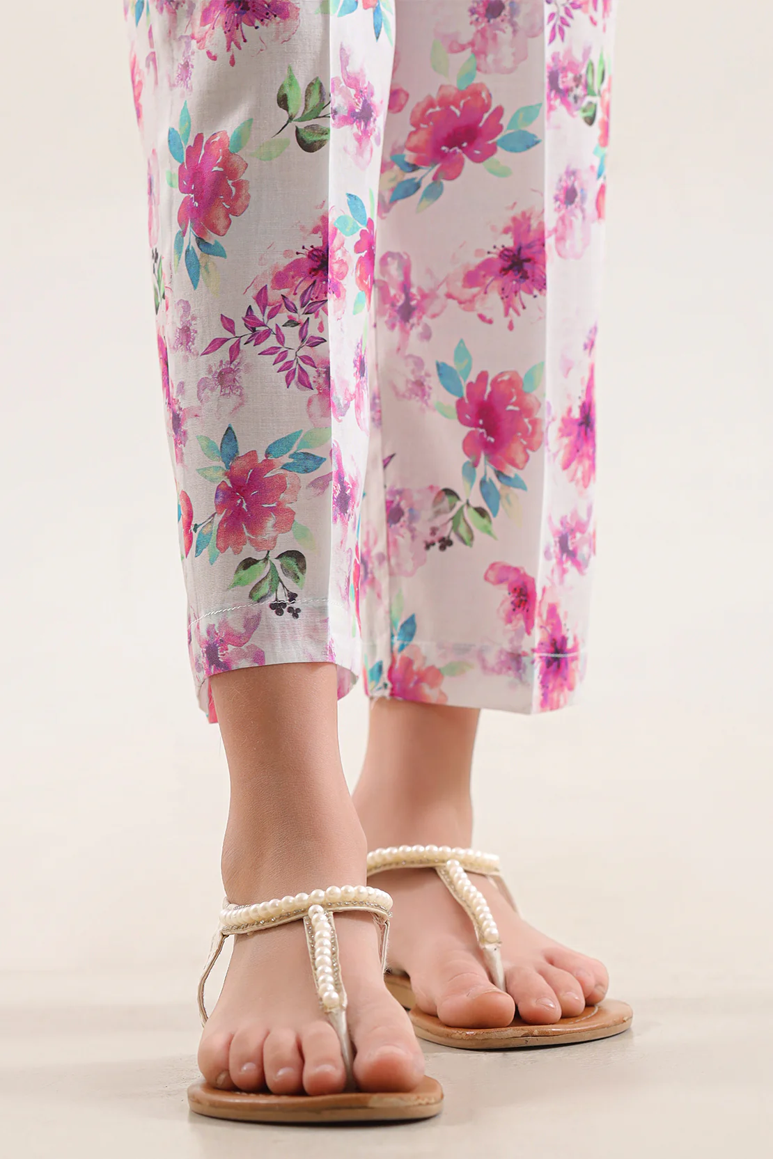 Printed Silk Touch Pants For Kids