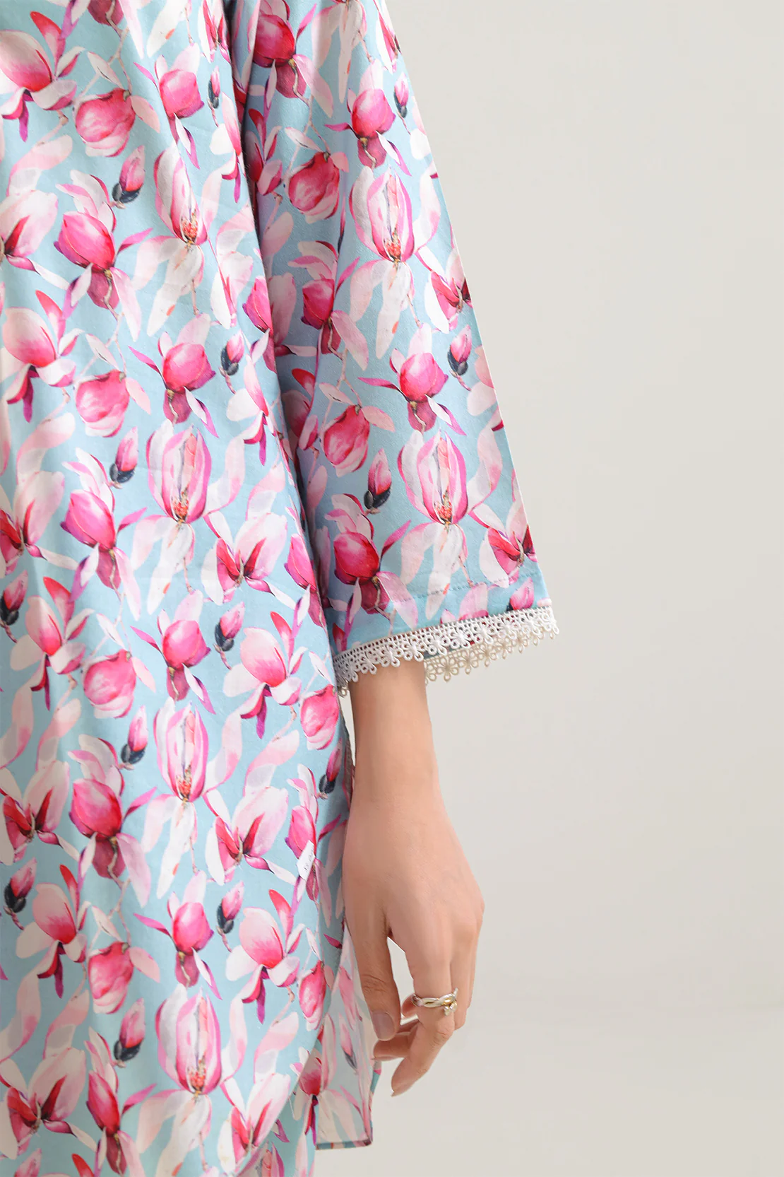 Printed Silk Touch Stitched 2 Piece (Shirt/Trouser) - Image 4