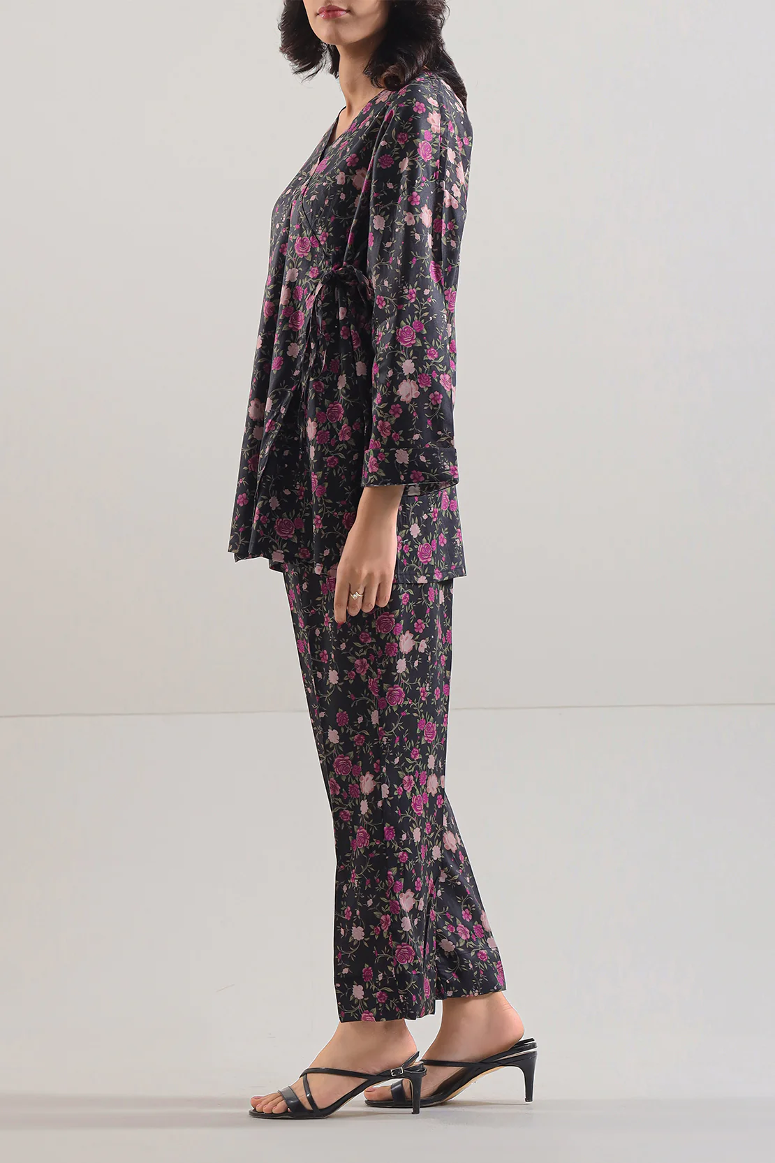 Printed Silk Touch Stitched 2 Piece (Shirt/Trouser) - Image 3