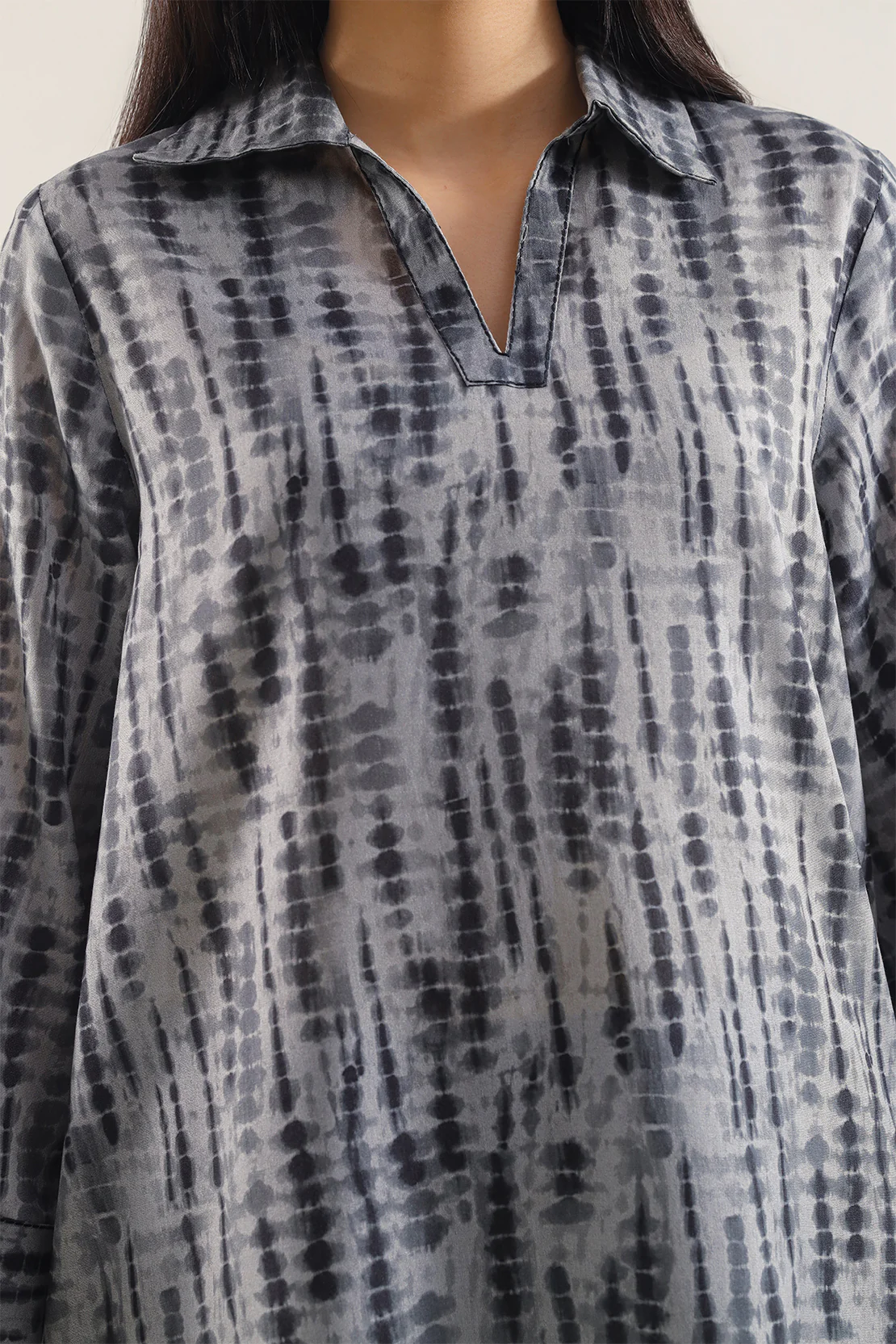 Printed Silk Touch Stitched 2 Piece (Shirt/Trouser) - Image 4