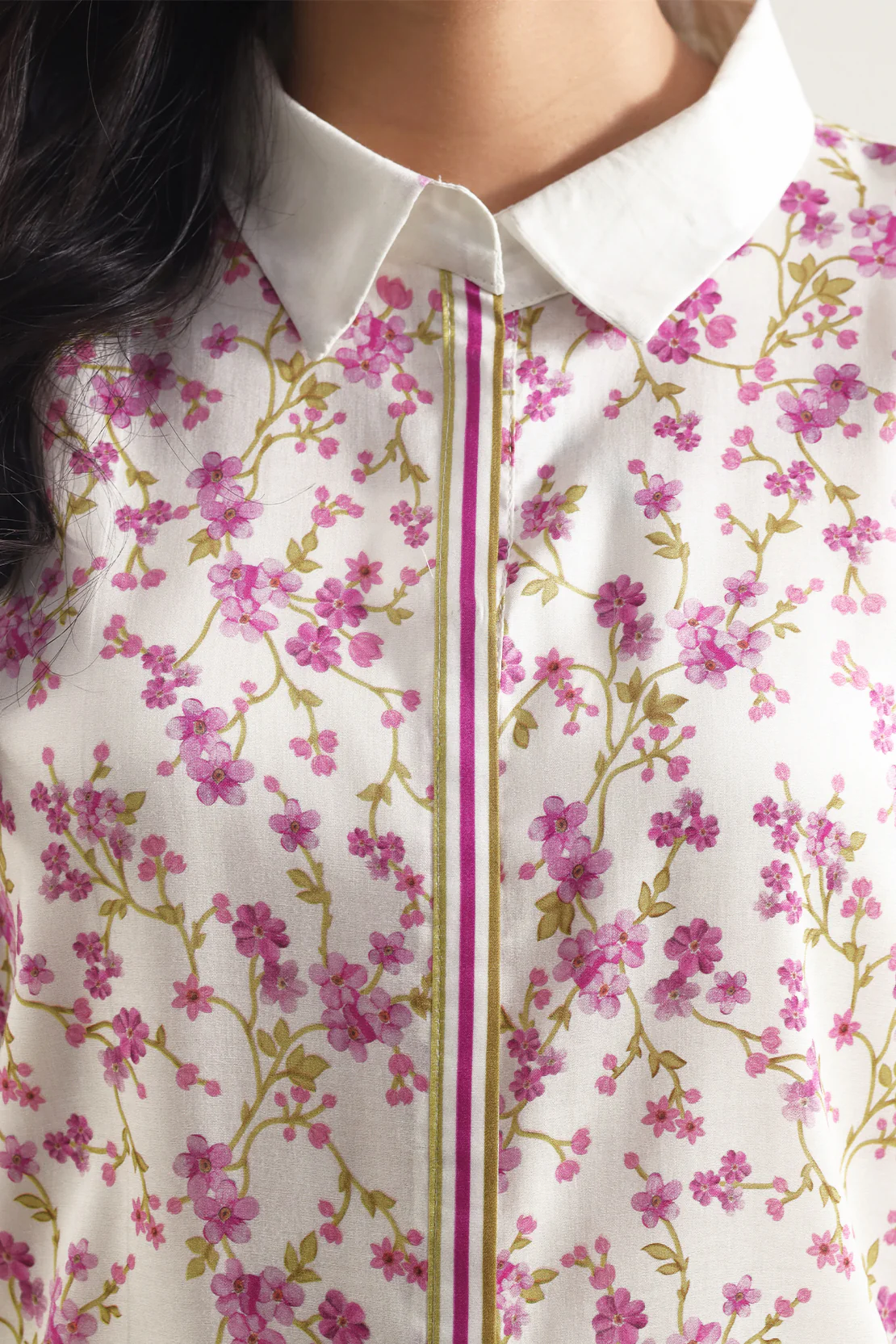 Printed Silk Touch Stitched 2 Piece (Shirt/Trouser) - Image 4